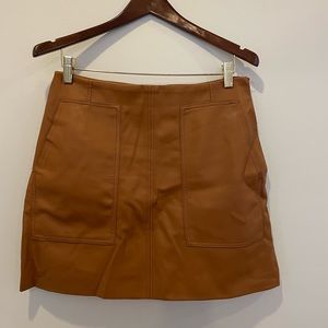 Gently worn H&M mini pleather skirt